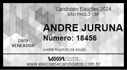 Candidato ANDRE JURUNA 2024 - SÃO PAULO - Eleições