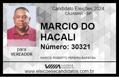 Candidato MARCIO DO HACALI 2024 - CAJAMAR - Eleições