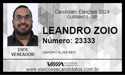 Candidato LEANDRO ZOIO 2024 - OURINHOS - Eleições