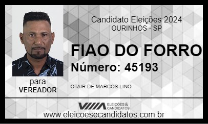 Candidato FIAO DO FORRO 2024 - OURINHOS - Eleições