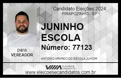 Candidato JUNINHO ESCOLA 2024 - PIRAPOZINHO - Eleições