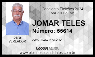 Candidato JOMAR TELES 2024 - ANGATUBA - Eleições