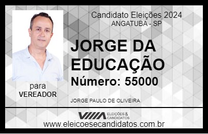 Candidato JORGE DA EDUCAÇÃO 2024 - ANGATUBA - Eleições