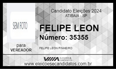 Candidato FELIPE LEON 2024 - ATIBAIA - Eleições