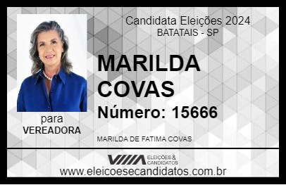 Candidato MARILDA COVAS 2024 - BATATAIS - Eleições