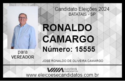 Candidato RONALDO CAMARGO 2024 - BATATAIS - Eleições