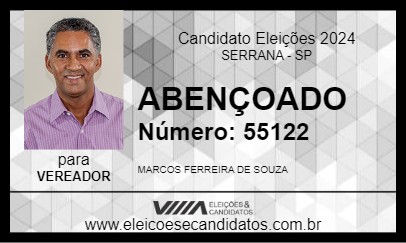 Candidato ABENÇOADO 2024 - SERRANA - Eleições