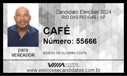 Candidato CAFÉ 2024 - RIO DAS PEDRAS - Eleições