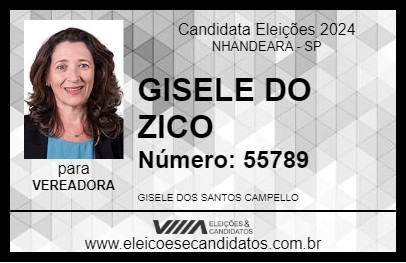 Candidato GISELE DO ZICO 2024 - NHANDEARA - Eleições