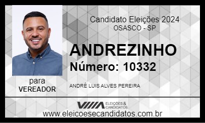 Candidato ANDREZINHO 2024 - OSASCO - Eleições