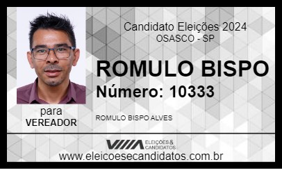 Candidato ROMULO BISPO 2024 - OSASCO - Eleições