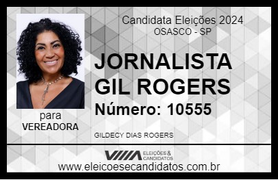 Candidato JORNALISTA GIL ROGERS 2024 - OSASCO - Eleições