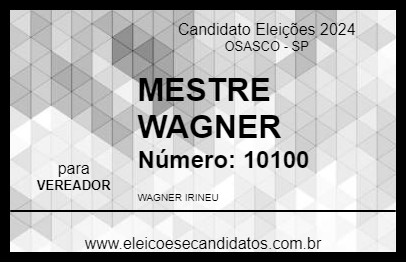 Candidato MESTRE WAGNER 2024 - OSASCO - Eleições