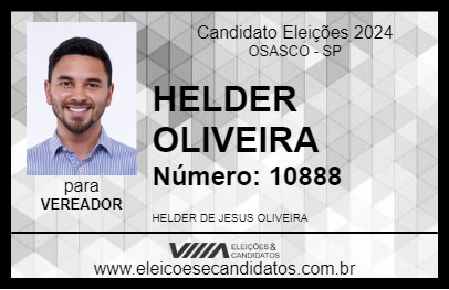 Candidato HELDER OLIVEIRA 2024 - OSASCO - Eleições