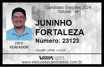 Candidato JUNINHO FORTALEZA 2024 - TARUMÃ - Eleições