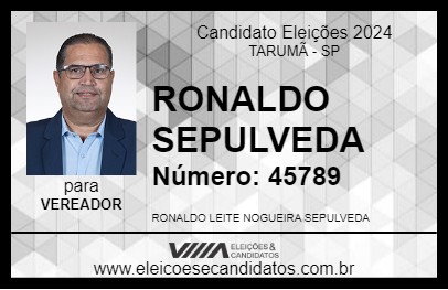 Candidato RONALDO SEPULVEDA 2024 - TARUMÃ - Eleições