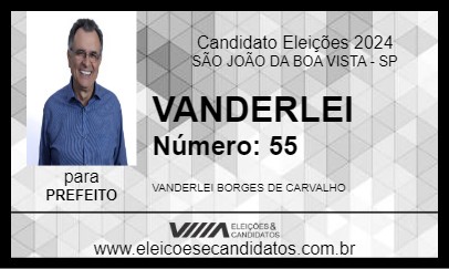 Candidato VANDERLEI 2024 - SÃO JOÃO DA BOA VISTA - Eleições