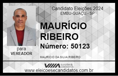 Candidato MAURÍCIO RIBEIRO 2024 - EMBU-GUAÇU - Eleições