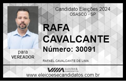 Candidato RAFA CAVALCANTE 2024 - OSASCO - Eleições