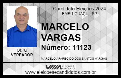 Candidato MARCELO VARGAS 2024 - EMBU-GUAÇU - Eleições