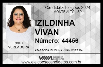 Candidato IZILDINHA VIVAN 2024 - MONTE ALTO - Eleições