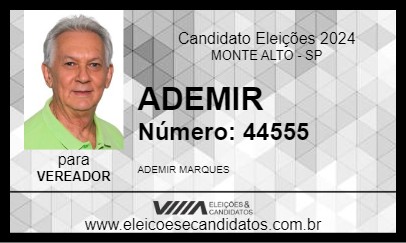 Candidato ADEMIR 2024 - MONTE ALTO - Eleições