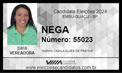 Candidato NEGA 2024 - EMBU-GUAÇU - Eleições