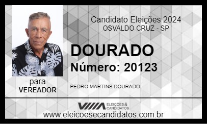 Candidato DOURADO 2024 - OSVALDO CRUZ - Eleições