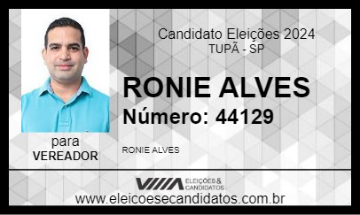 Candidato RONIE ALVES 2024 - TUPÃ - Eleições