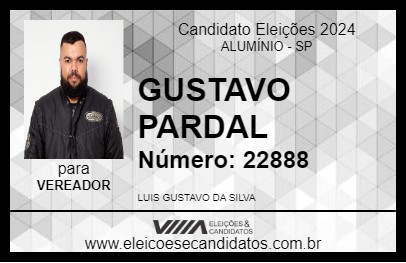 Candidato GUSTAVO PARDAL 2024 - ALUMÍNIO - Eleições