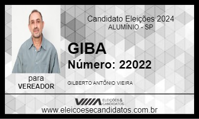 Candidato GIBA 2024 - ALUMÍNIO - Eleições