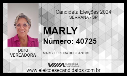 Candidato MARLY 2024 - SERRANA - Eleições