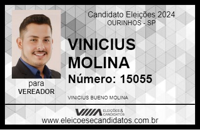 Candidato VINICIUS MOLINA 2024 - OURINHOS - Eleições