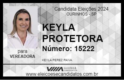 Candidato KEYLA PROTETORA 2024 - OURINHOS - Eleições