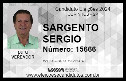 Candidato SARGENTO SERGIO 2024 - OURINHOS - Eleições