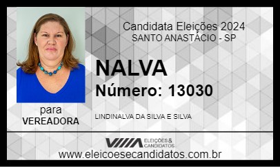 Candidato NALVA 2024 - SANTO ANASTÁCIO - Eleições