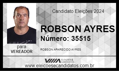 Candidato ROBSON AYRES 2024 - CAMPINAS - Eleições