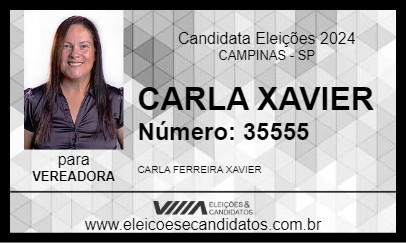 Candidato CARLA XAVIER 2024 - CAMPINAS - Eleições