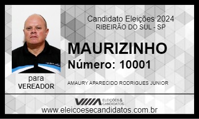 Candidato MAURIZINHO 2024 - RIBEIRÃO DO SUL - Eleições