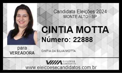 Candidato CINTIA MOTTA 2024 - MONTE ALTO - Eleições