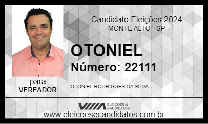 Candidato OTONIEL 2024 - MONTE ALTO - Eleições