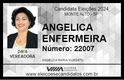 Candidato ANGELICA ENFERMEIRA 2024 - MONTE ALTO - Eleições