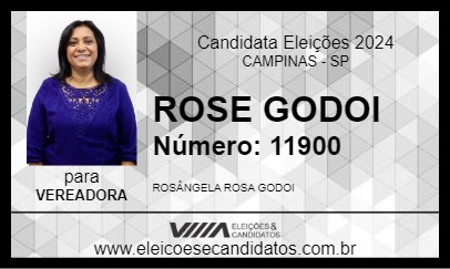 Candidato ROSE GODOI 2024 - CAMPINAS - Eleições