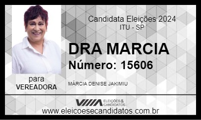 Candidato DRA. MARCIA JAKIMIU 2024 - ITU - Eleições