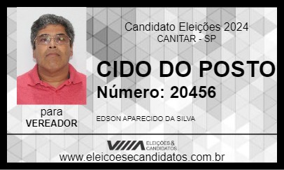 Candidato EDSON SILVA 2024 - CANITAR - Eleições