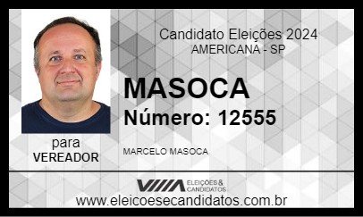 Candidato MASOCA 2024 - AMERICANA - Eleições