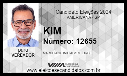 Candidato KIM 2024 - AMERICANA - Eleições