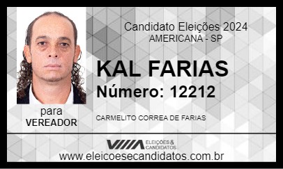 Candidato KAL FARIAS 2024 - AMERICANA - Eleições