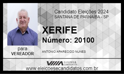 Candidato XERIFE 2024 - SANTANA DE PARNAÍBA - Eleições