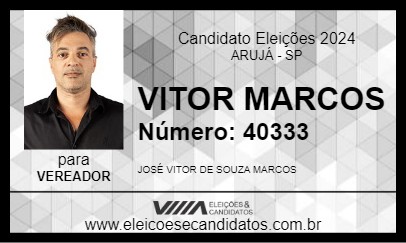 Candidato VITOR MARCOS 2024 - ARUJÁ - Eleições